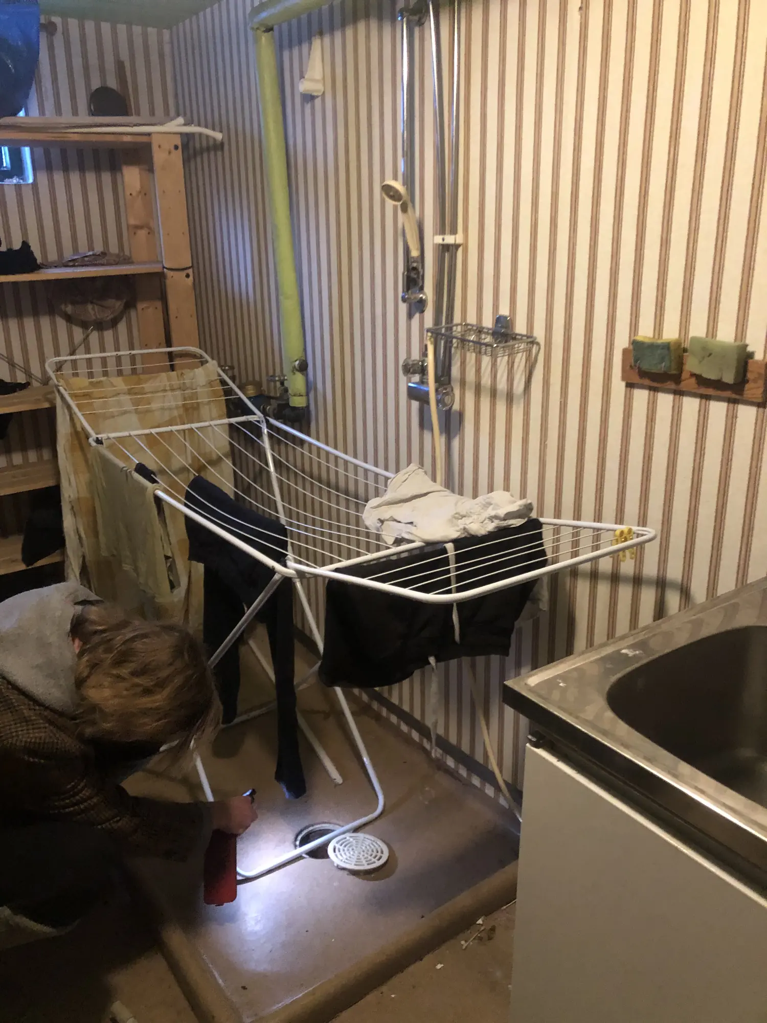 Tvättstuga före renovering före renovering